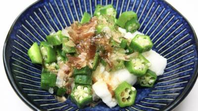 オクラと長芋のおかかポン酢