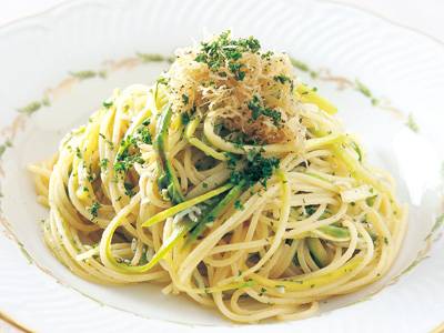 しらすとアスパラのスパゲッティ