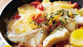 たらとじゃがいもの重ね蒸し