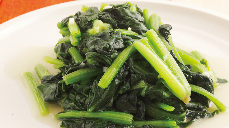 ほうれんそうのにんにく炒め