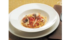 しめじとさけのトマトクリームパスタ