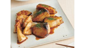 さわらとたけのこの照り焼き