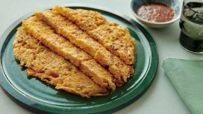 春にんじんとちくわのチヂミ